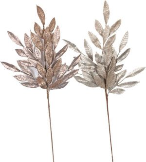 Champagne Bay Leaf Spray 28"