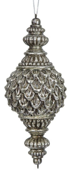 Antique Sterling Silver Finial 10"
