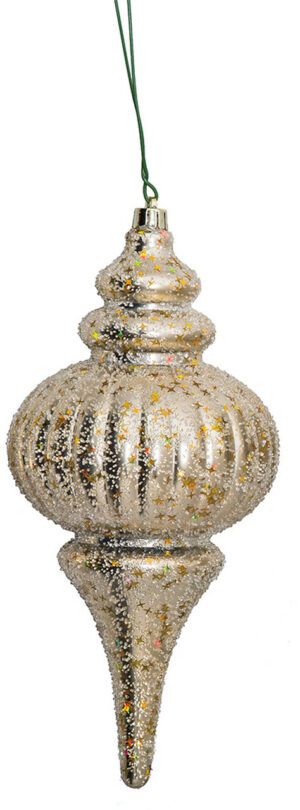 Champagne Beaded Calabash 10" (Qty 6)