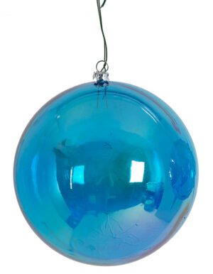 Blue Iridescent Ball 6" (Qty 6)