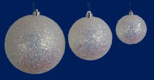 Iridescent Tinsel Ball 4" (Qty 12)