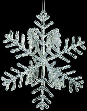 Acrylic 3D Snowflake 12"x11"