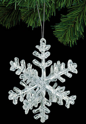 Acrylic 3D Snowflake 6"x 5"